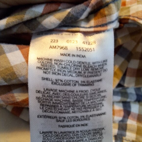 Men’s Columbia Long Sleeve Colorful Plaid Button-Down‎ Shirt Logo Pocket Size M - Picture 10 of 11